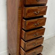 Louis XV style seven-day chest in rosewood veneer, 20th century