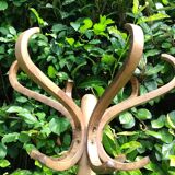 Baumann wooden parrot coat rack