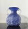 Vintage cobalt blue powdered glass amphora vase