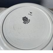 Round, shallow ceramic salad bowl from Saint Amand