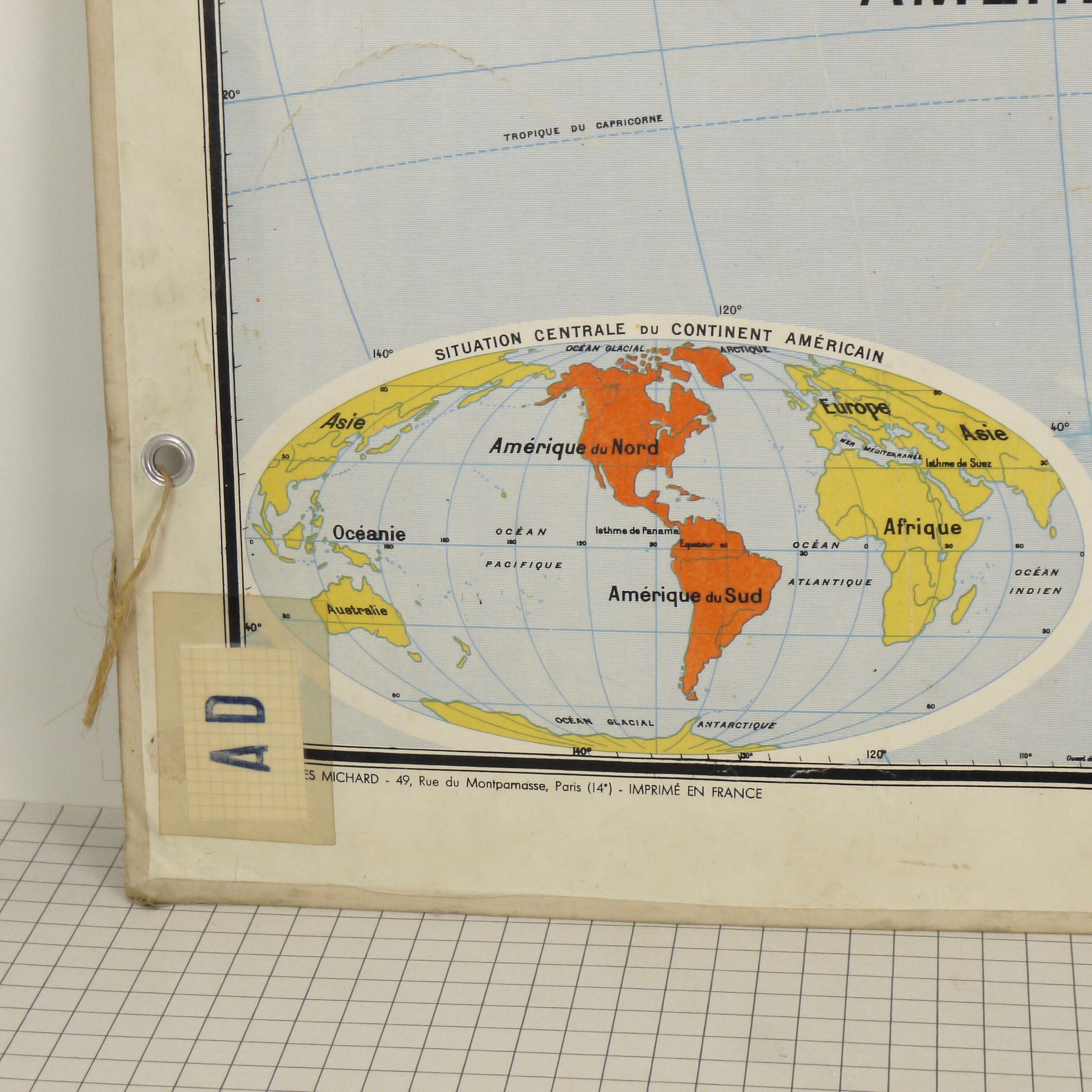 Vidal-Lablache - American Continent map