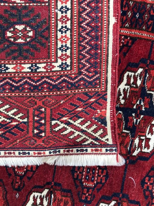 Vintage 126 X 194 CM hand made Persian Bukhara rug