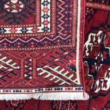 Vintage 126 X 194 CM hand made Persian Bukhara rug