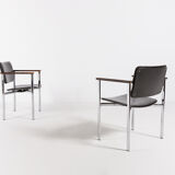 Set of 2 Scandinavian armchairs by Ilmari Tapiovaara for Asko