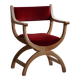 Henning Kjærnulf, armchair in oak and velvet, model "Kurul", mid-century, 1960s.