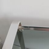 70s chrome metal and smoked glass nesting tables