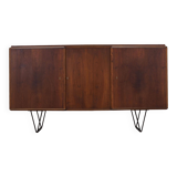 Buffet haut en noyer, design danois, années 1960, production : Danemark