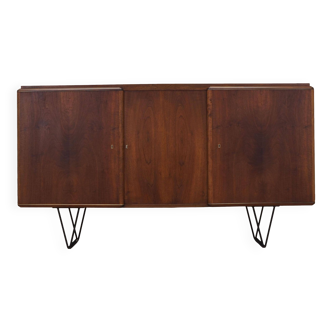 Walnut highboard, Danish design, 1960s, production: Denmark