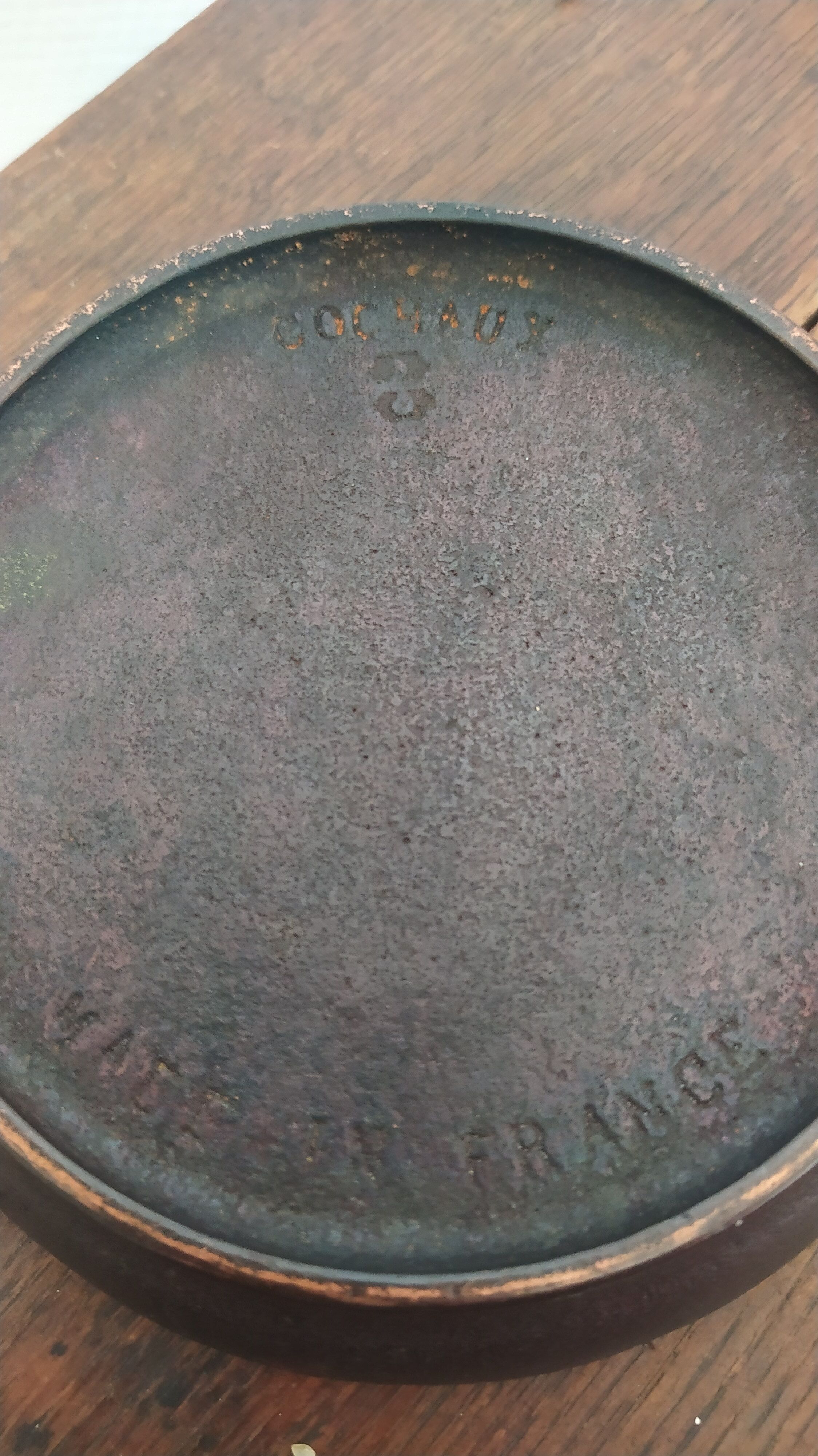 Crédit Agricole advertising ashtray in cast iron