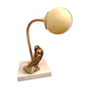 lampe tourterelle laiton - 1950