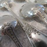 11 silver-plated coffee spoons SFAM Louis XVI musical attributes