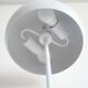 White mushroom floor lamp