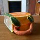 Pichet barbotine orange