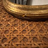 Oval gold knot mirror