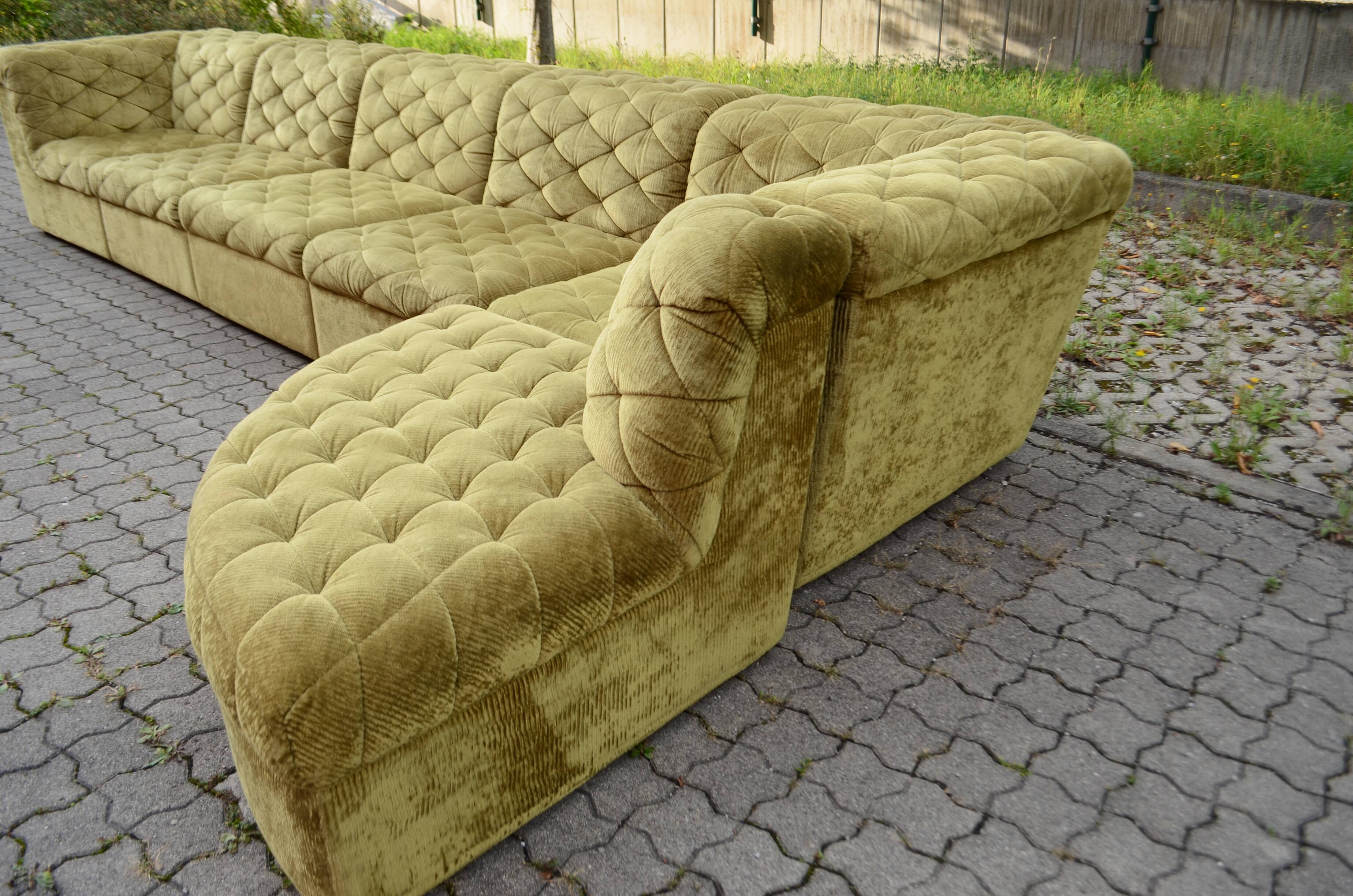 Vintage Laauser Modular Sofa green