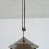 Florian Schulz Large Plated Nickel Pendant Lamp KEOS Pendant, 1970