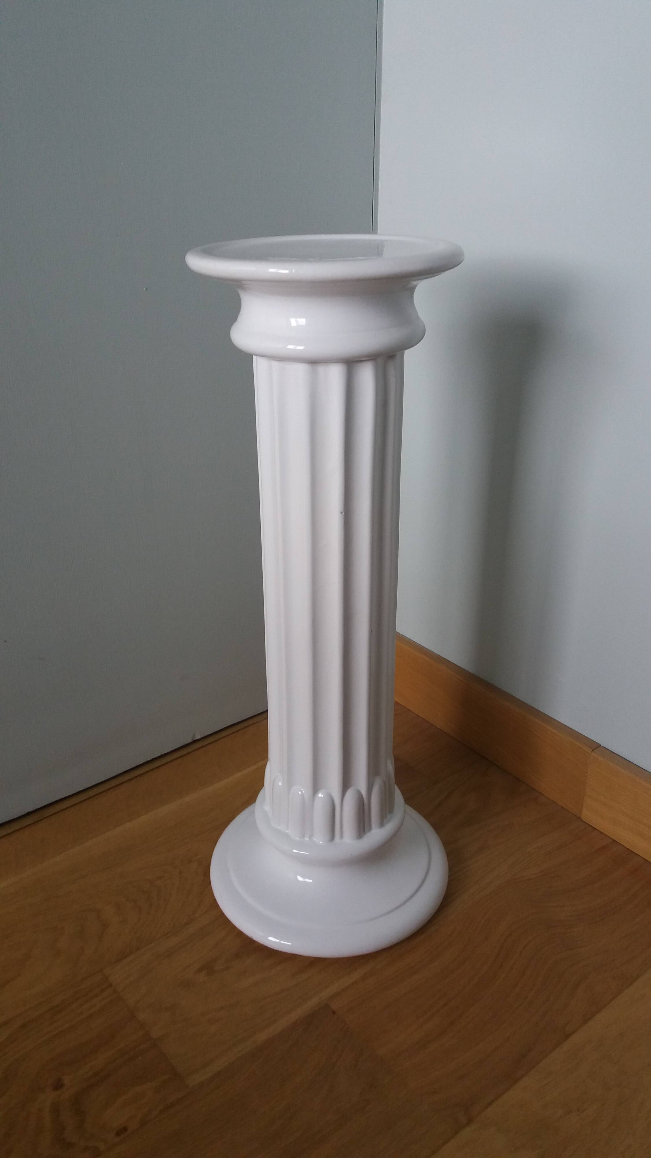 Colonne piedestal 55 cm céramique émaillée