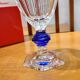 Baccarat Harcourt Blue Button Wine Glass