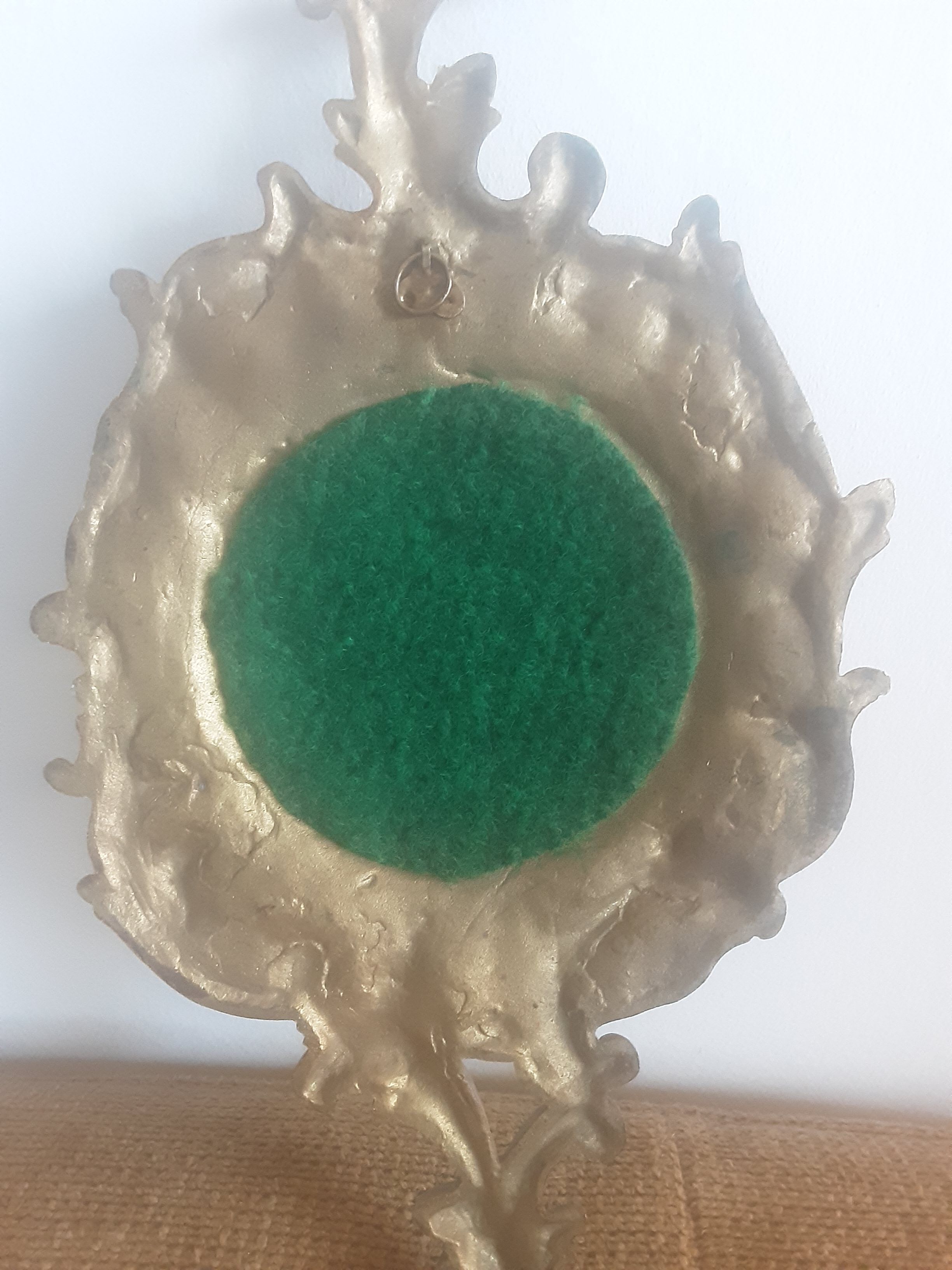 Bronze wall mirror - vintage