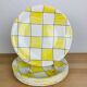 6 flat cambridge plates by Salins