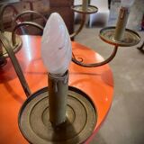 Old 8-branch brass chandelier