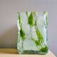 Vase en verre vert portugais de Marinha Grande