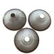 Three glass lampshades