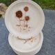 9 dessert plates Sarreguemines decor chardons