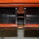 Vintage Chinese lacquered buffet decorated with gold leaf.