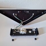 Pair of Italian design wall sconces in glass, art deco style.