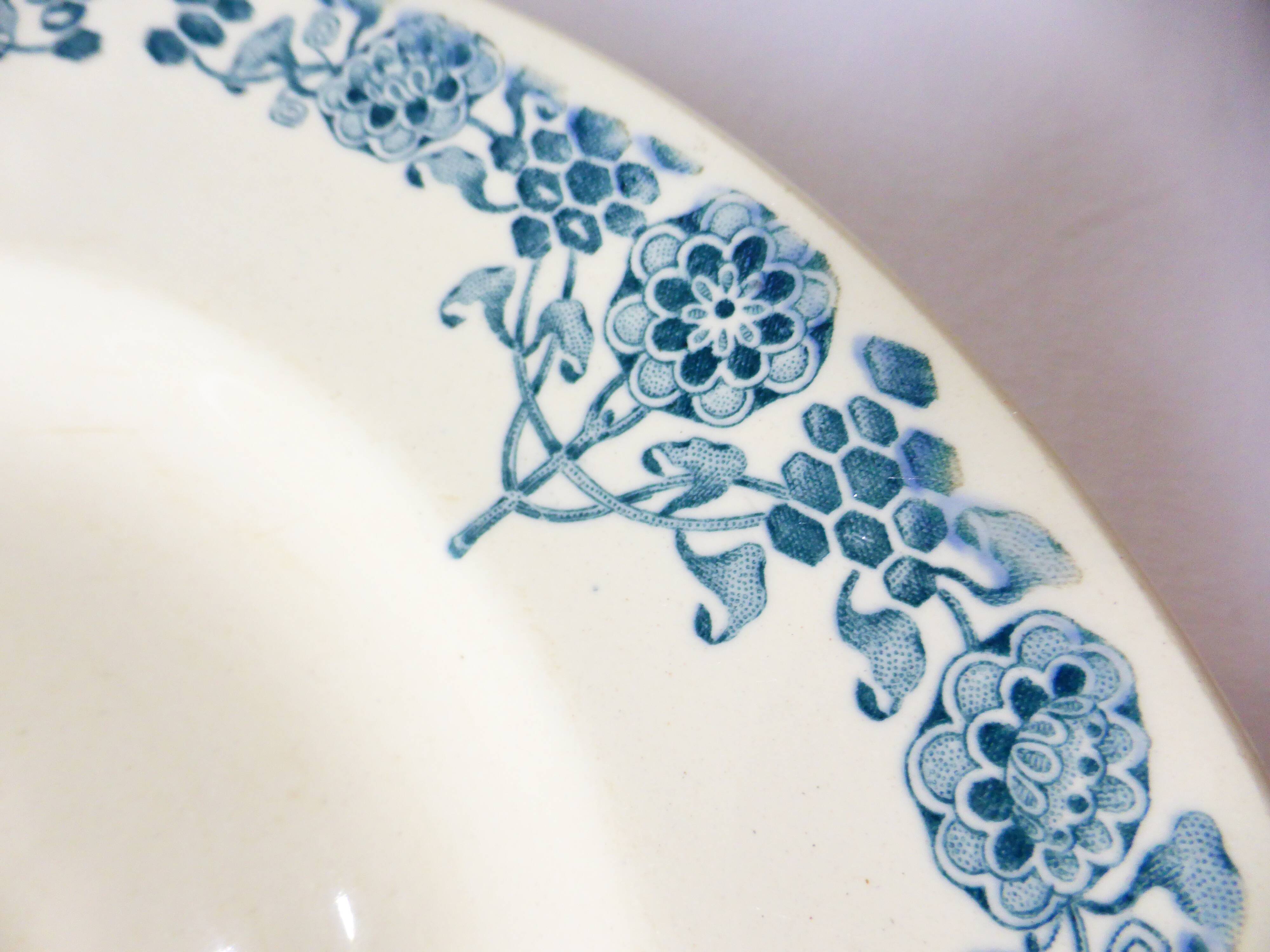 3 Longchamp ironstone soup plates, Christiane model 220511