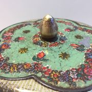 Vintage Tin Container Made in Holland 1950 Biscuit Box Candy Box