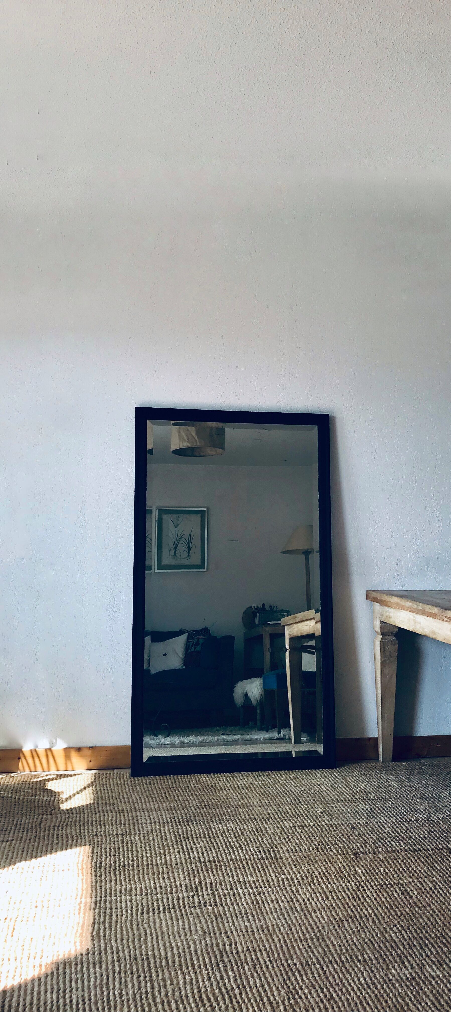 Rectangular beveled mirror 87x153cm
