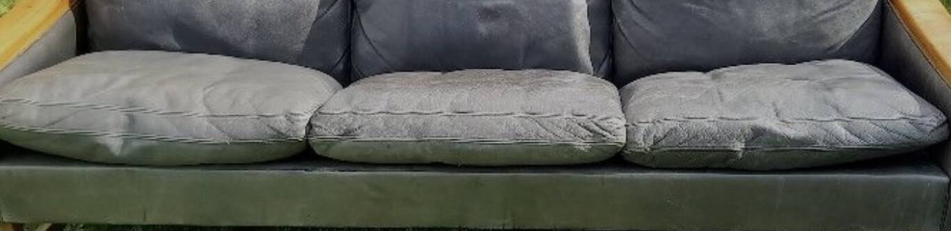 Vintage Scandinavian leather sofa