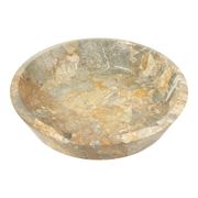 Heavy Large Marble Fruit Bowl XL Natural Stone 40cm