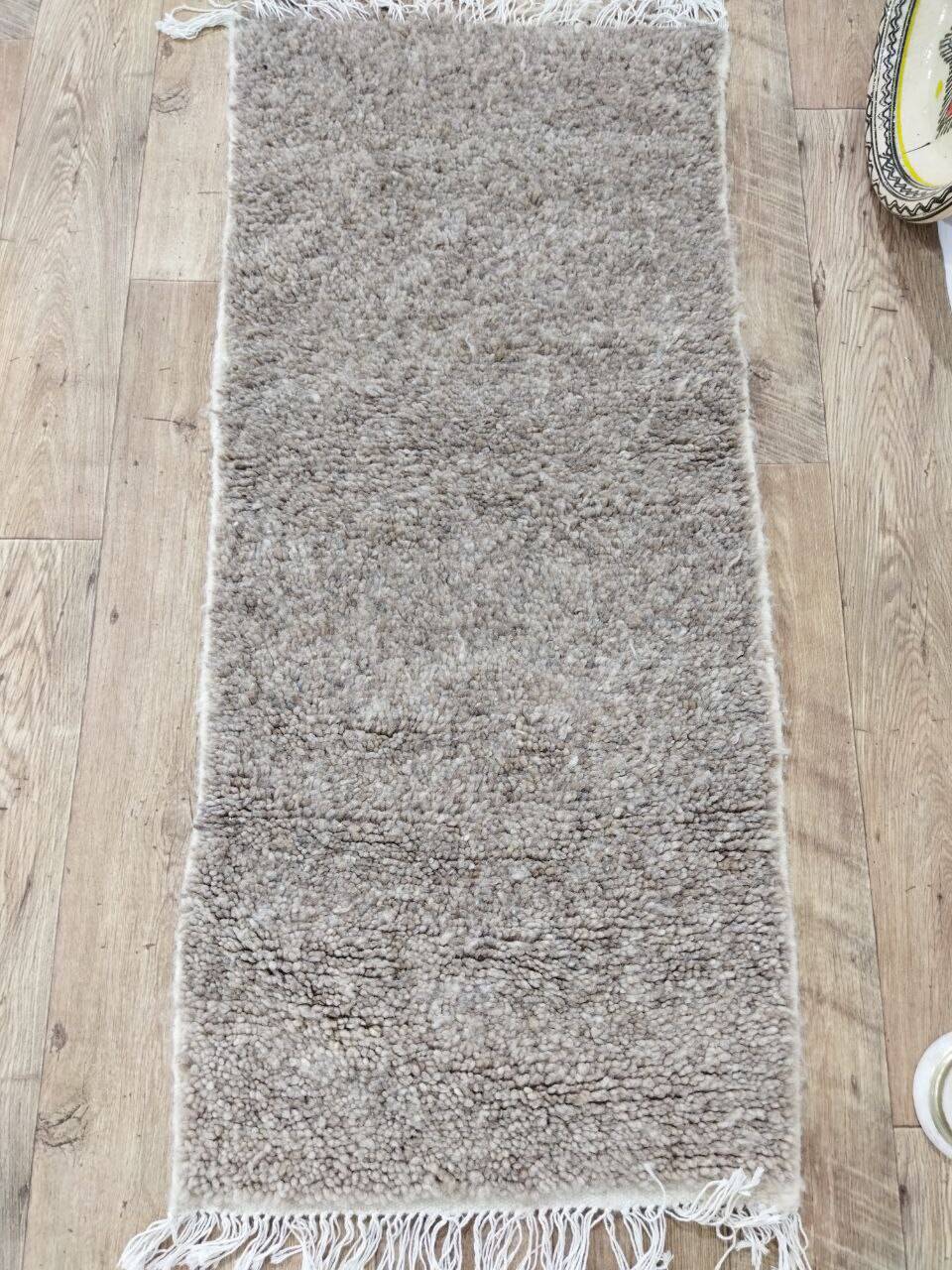 Handcrafted Moroccan Berber Rug 138 X 62 CM