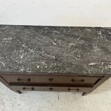 Commode de style Louis XVI en chêne massif XIX siècle