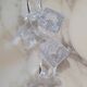Pair of Vannes crystal candlesticks