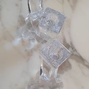 Paire de bougeoirs Cristal de Vannes