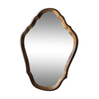 Mirror wooden gold 23x31cm