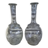 Carafes verre style Art Déco