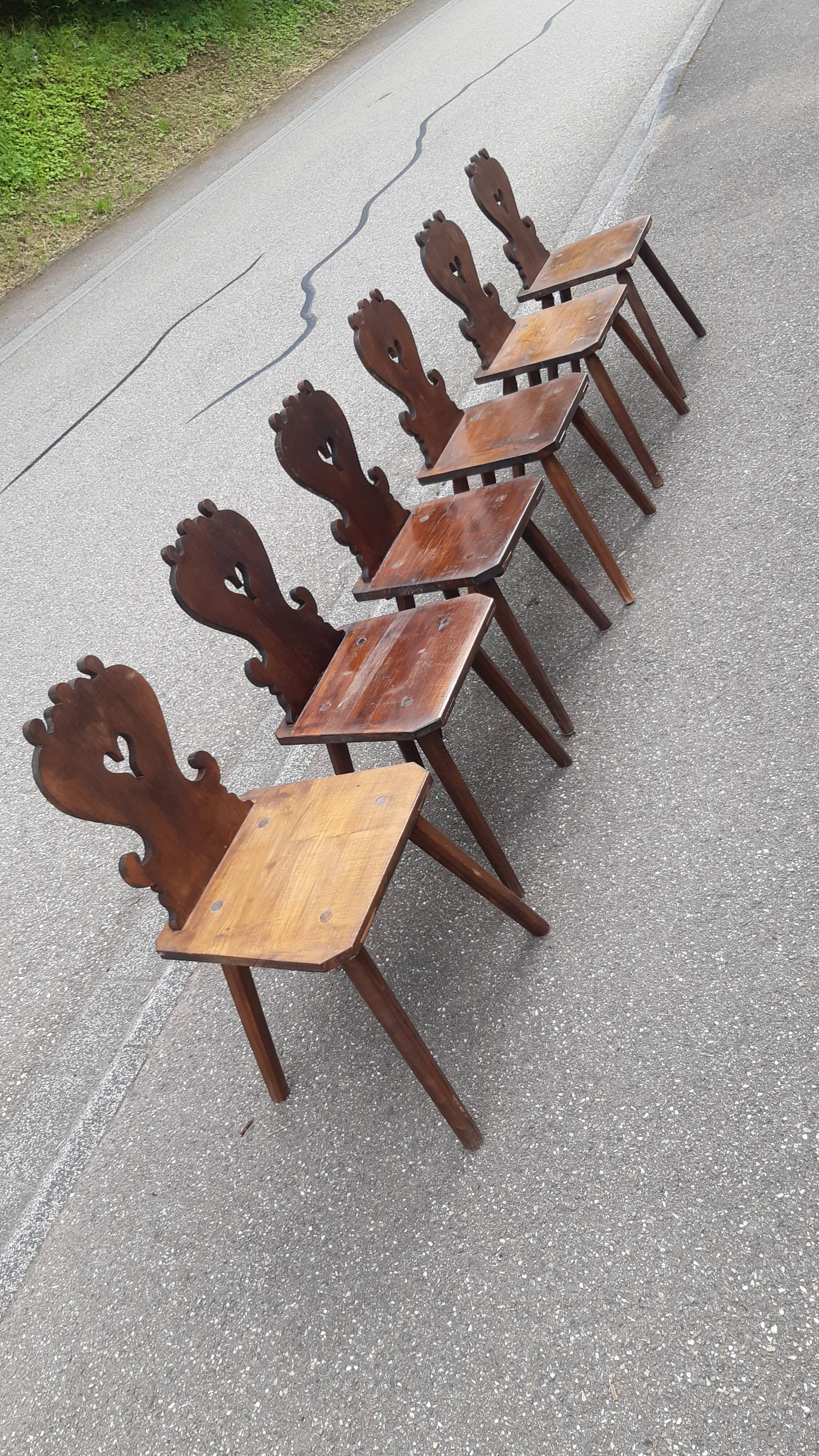 Set of 6 mountain chairs