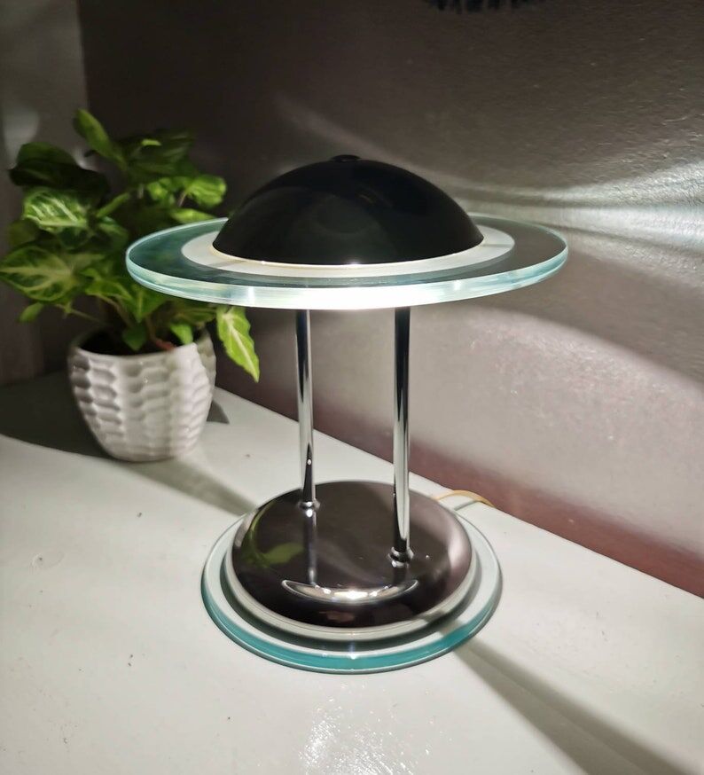 Lampe de table vintage années 80