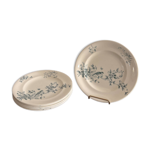 6 assiette plates en