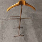 Foldable vintage night jack, wood and metal