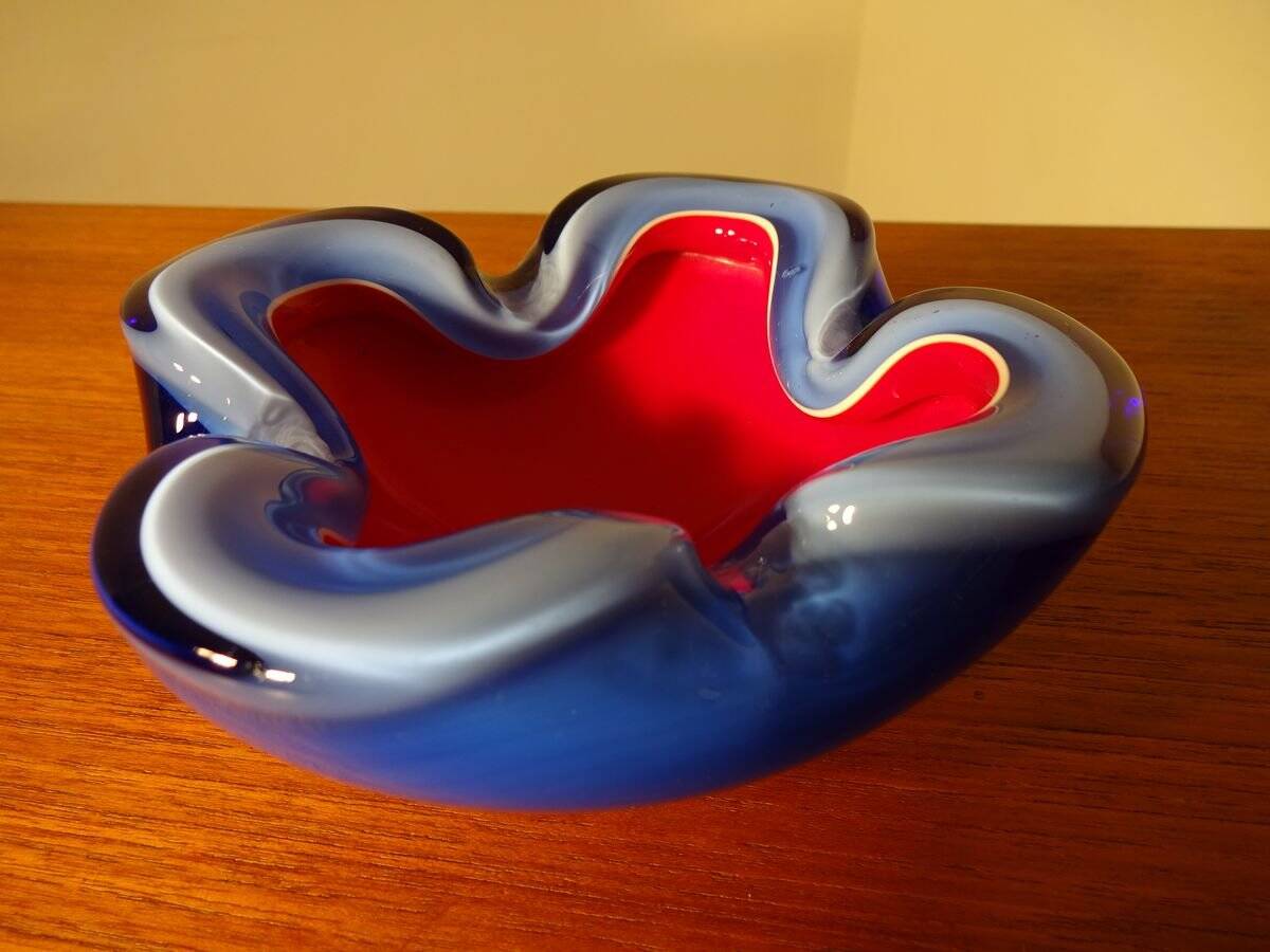 Italian Murano Glass Ashtray, 1960s