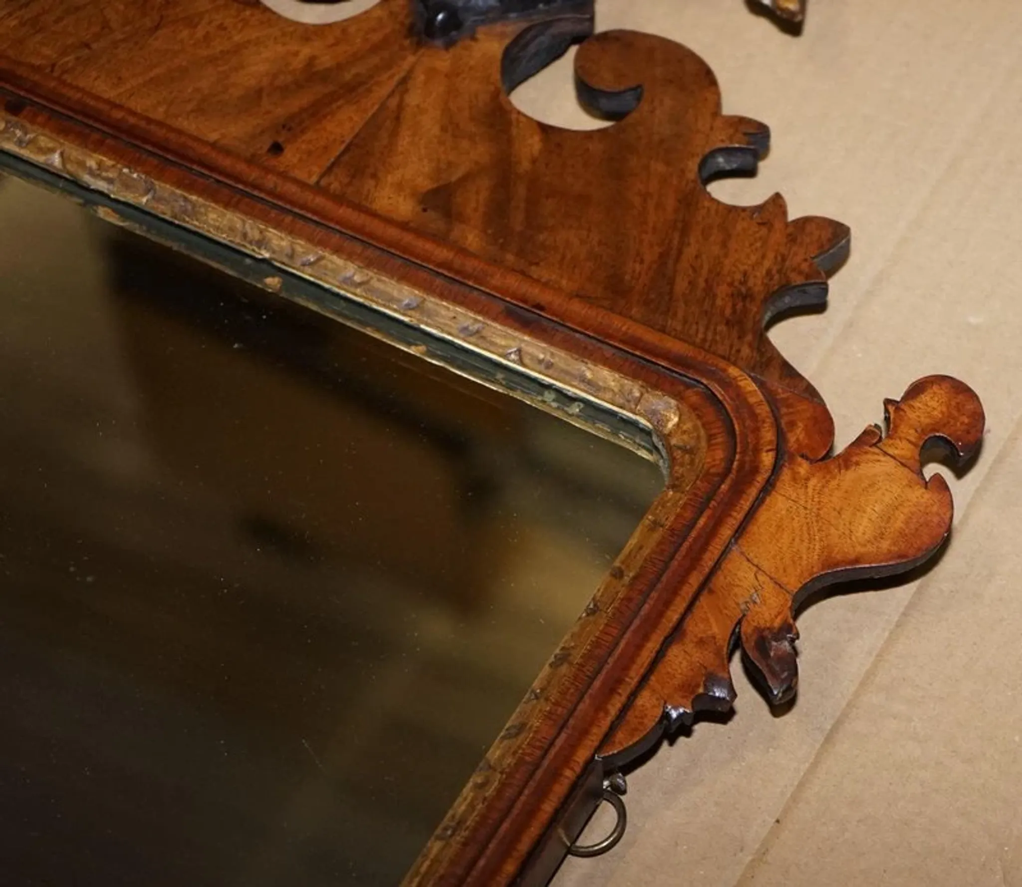 Antique Georgian Eagle Wall Mirror, 1760