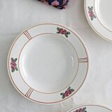 Lot de 3 assiettes creuses Salins, nénuphar