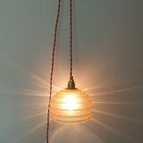 Polished glass hand lamp