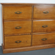 Chest of drawers in oak apothecary France 1930s